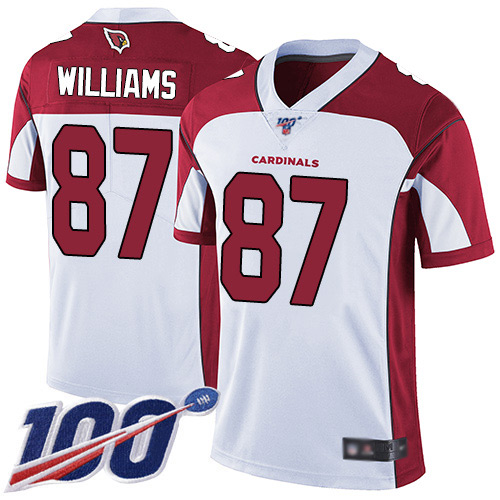 Arizona Cardinals Limited White Men Maxx Williams Road Jersey NFL Football #87 100th Season Vapor Untouchable->arizona cardinals->NFL Jersey
